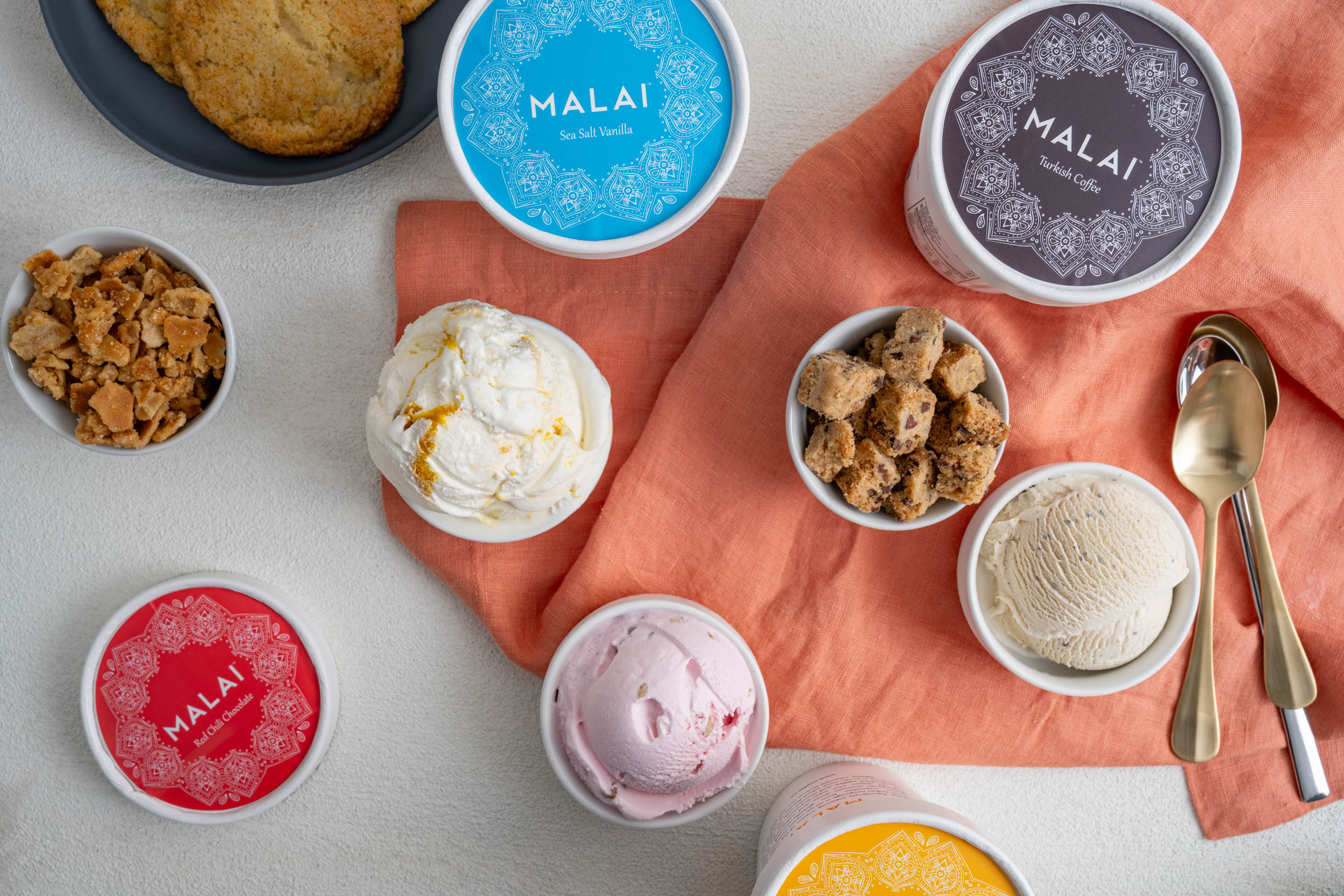 How Malai founder Pooja Bavishi is redefining the ice cream experience—one flavorful scoop at a time 4 Malai ice cream spread
