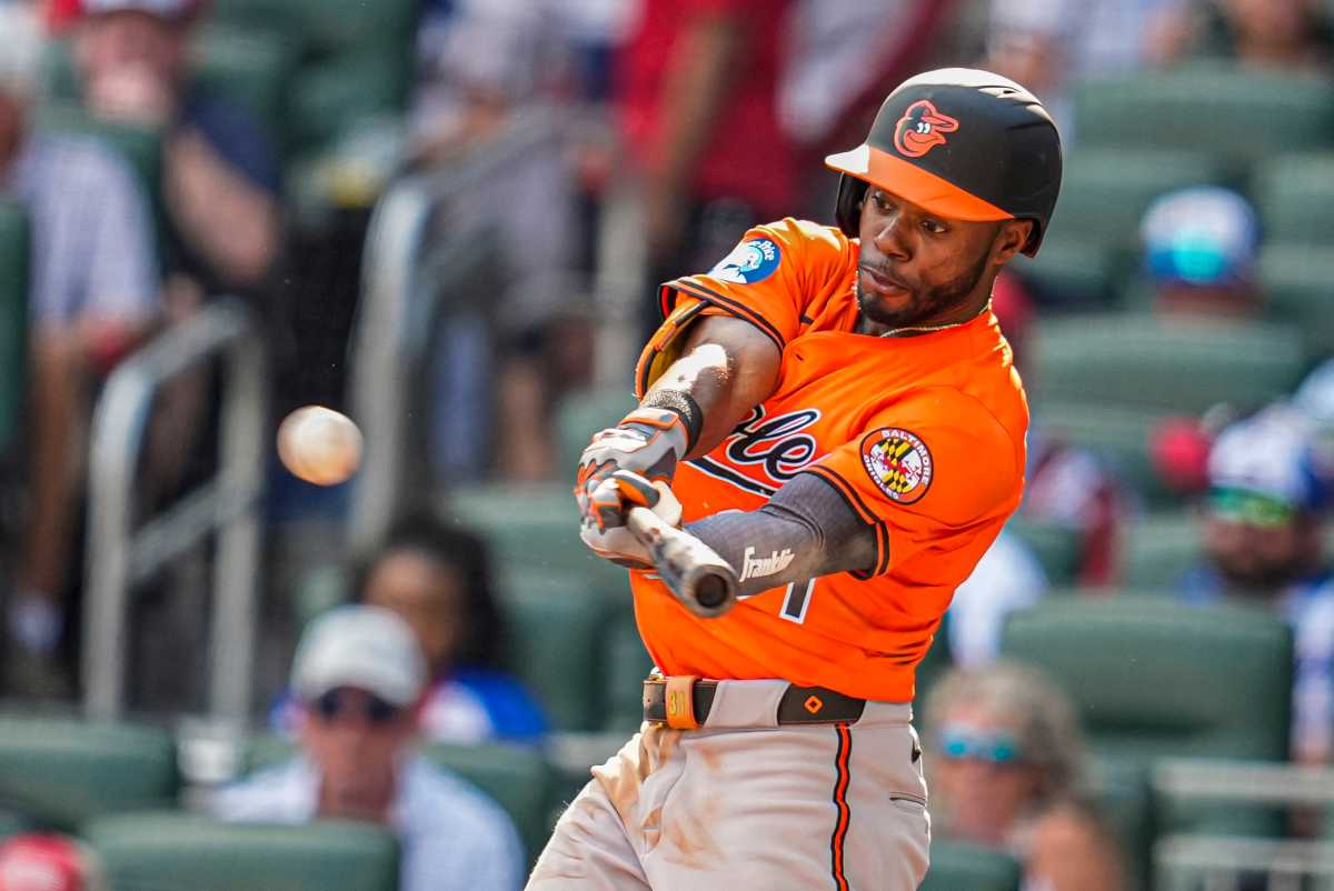 Mets acquire Cedric Mullins from Orioles in much-needed CF upgrade 2 Cedric Mullins Orioles Mets trade: Baseball player in orange uniform connects for home run