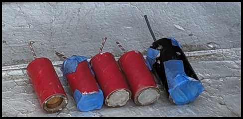 five explosive devices 