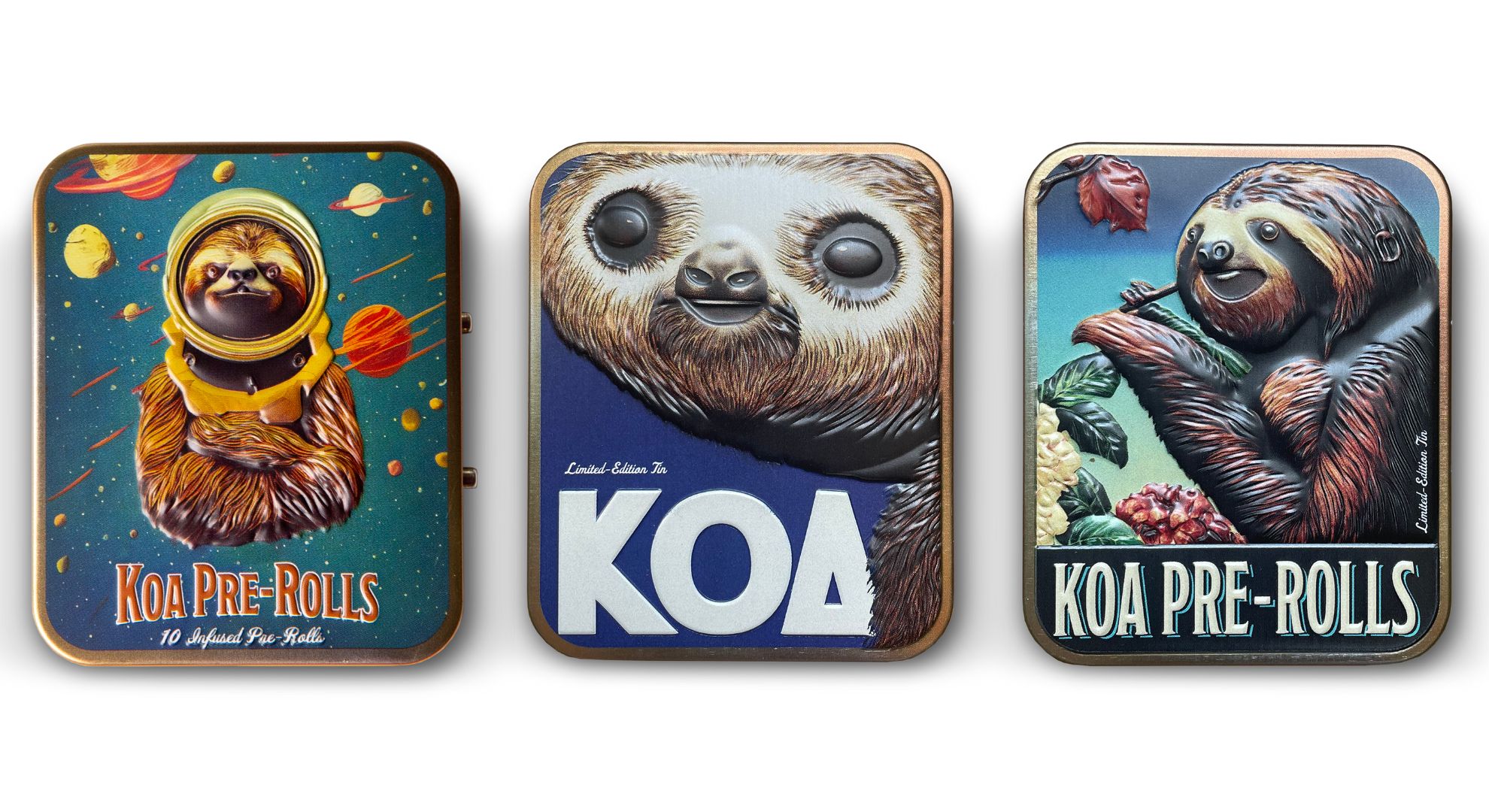 Koa's packaging tins