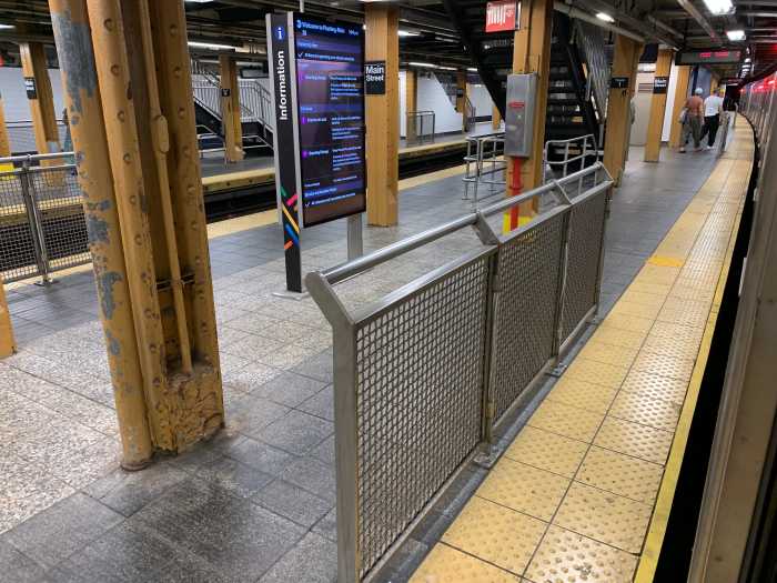 Subway safety upgrade: These 56 NYC stations now have platform barriers installed - with more on the way 3 a subway station that a barrier on the platform edge