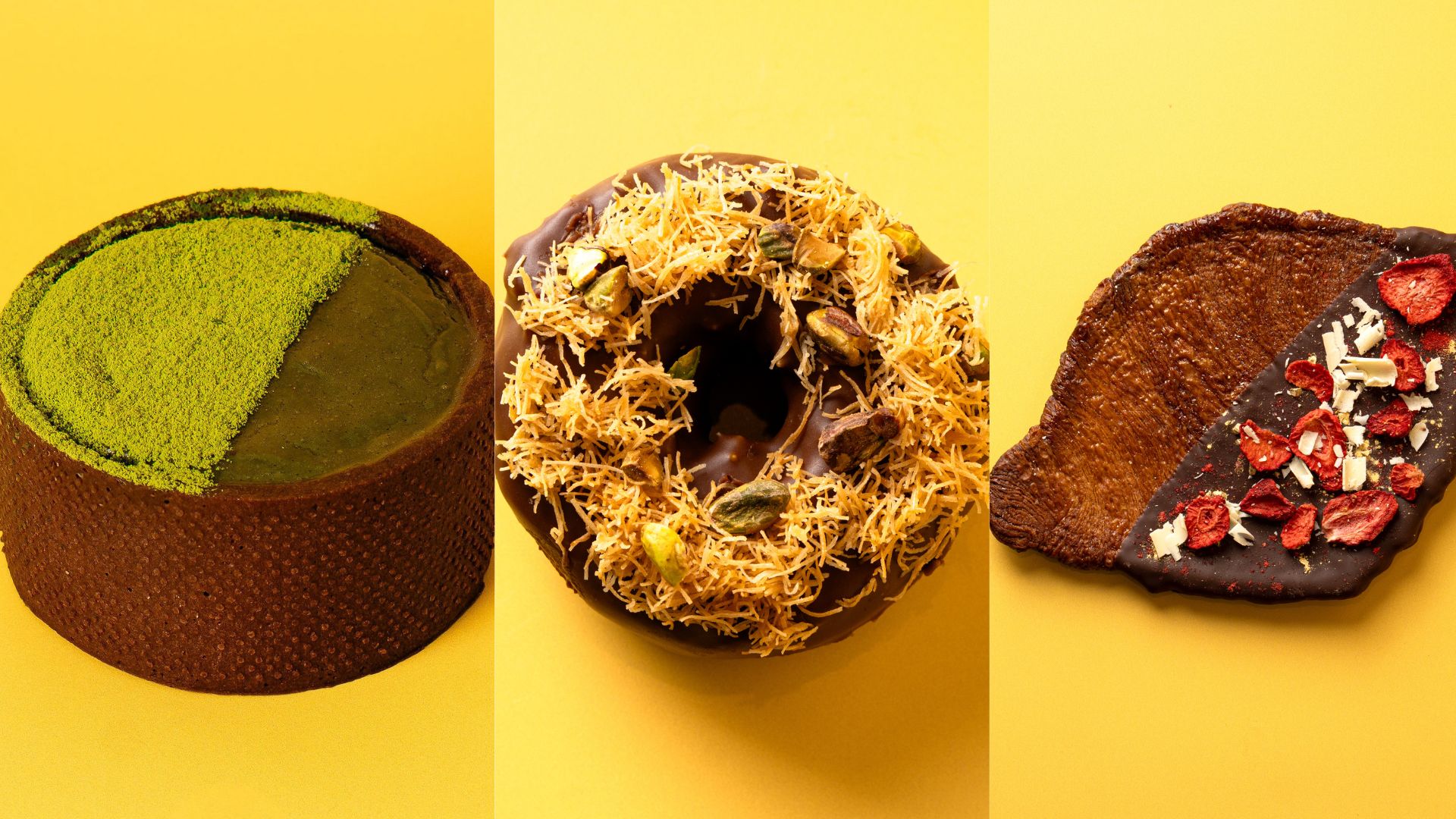 New York City's Sweet Graffiti elevates desserts with unique, adventurous flavors 4 Sweet Graffiti's Parisian flan, Dubai Donut, and Croissant Crisp.