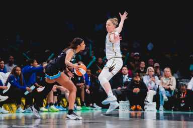 New York Liberty fall to the Chicago Sky 91-85 at Barclays Center Arena in Brooklyn, NY.