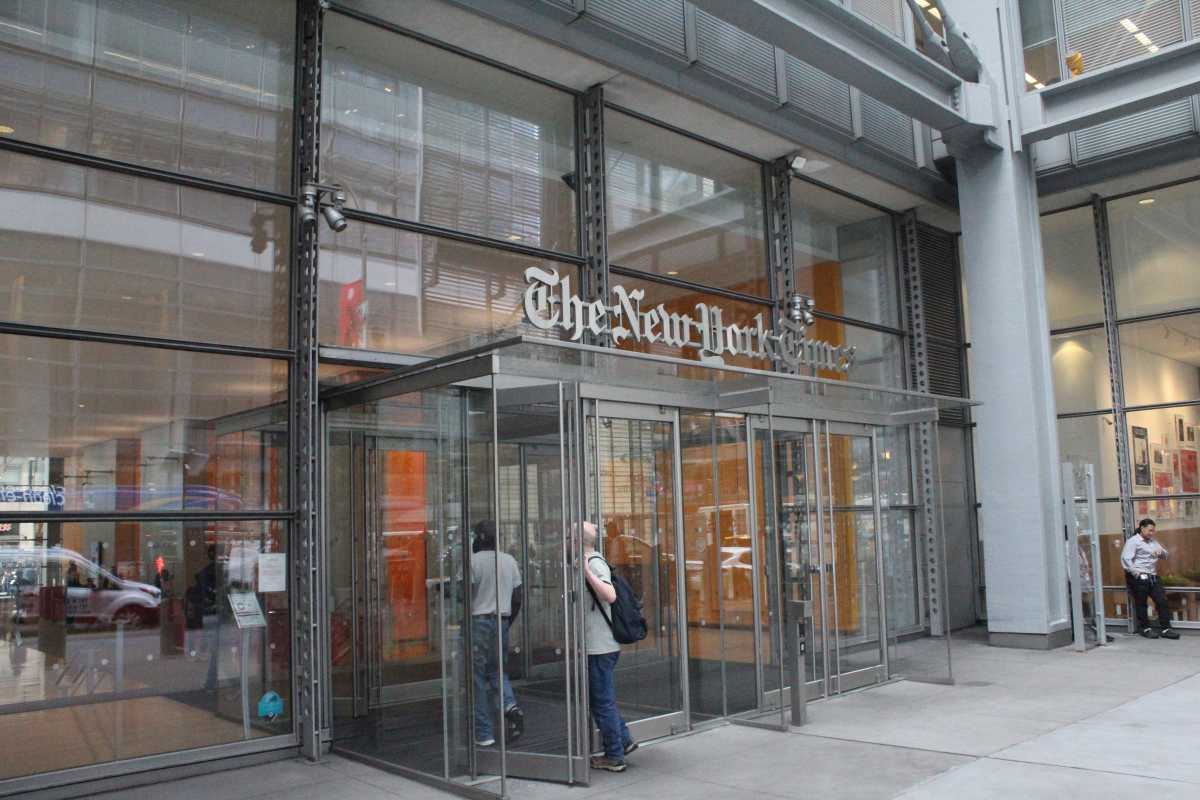 The New York Times building.