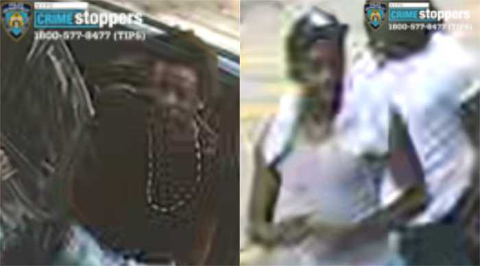 Group robs six people in multi-borough necklace-snatching spree: NYPD 2 Surveillance images of the two other suspects sought by police for their alleged roles in a string of violent robberies across Brooklyn and the Bronx.