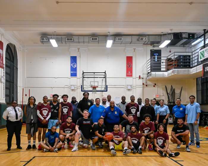 The Deaf Basketball team is leading the citywide tournament series against the NYPD 4-0.