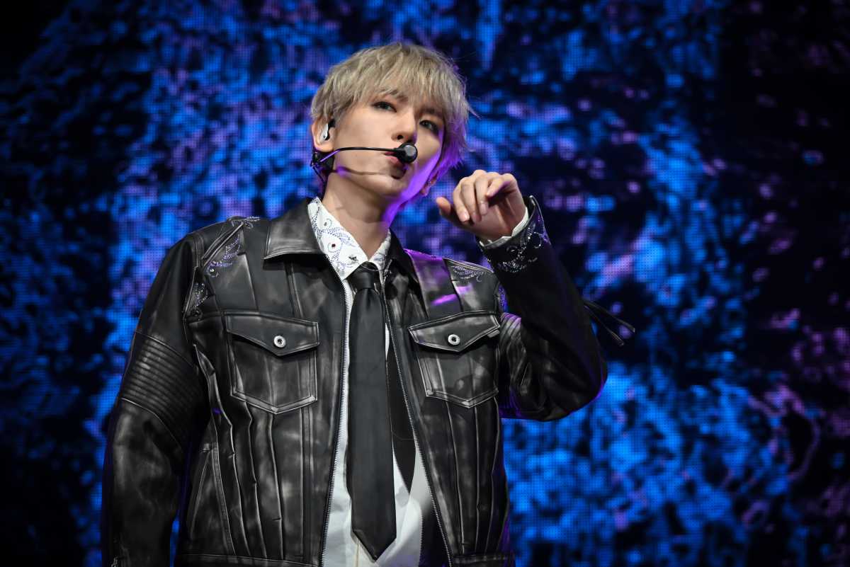 K-Pop star Baekhyun perform at the Prudential Center