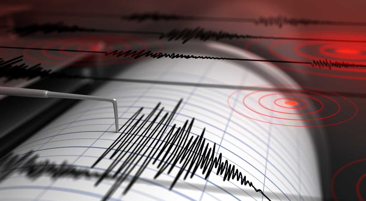 Earthquake measured on a seismograph