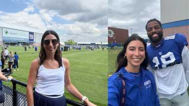 Adrianna Iafolla made the the newyorkgiantsfangirl Instagram account to build community around the NY Giants.