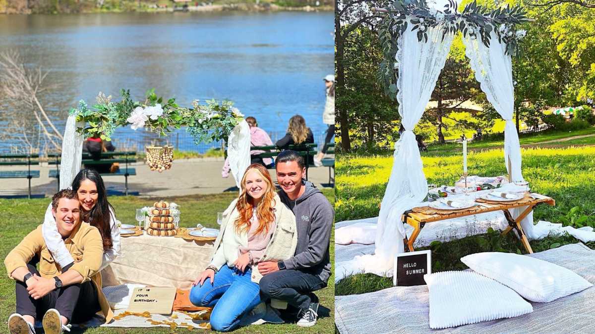 PikNYC Luxury Events is a Manhattan-based luxury picnic company that sets up picnics, typically in parks and sometimes on rooftops.