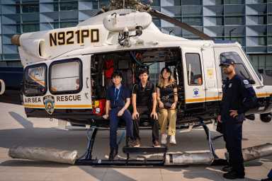 The NYPD held a career day at its police academy in Queens on Thursday for hundreds of young people involved in its summer internship program, which aims to help the most at-risk youth find meaningful career paths.
