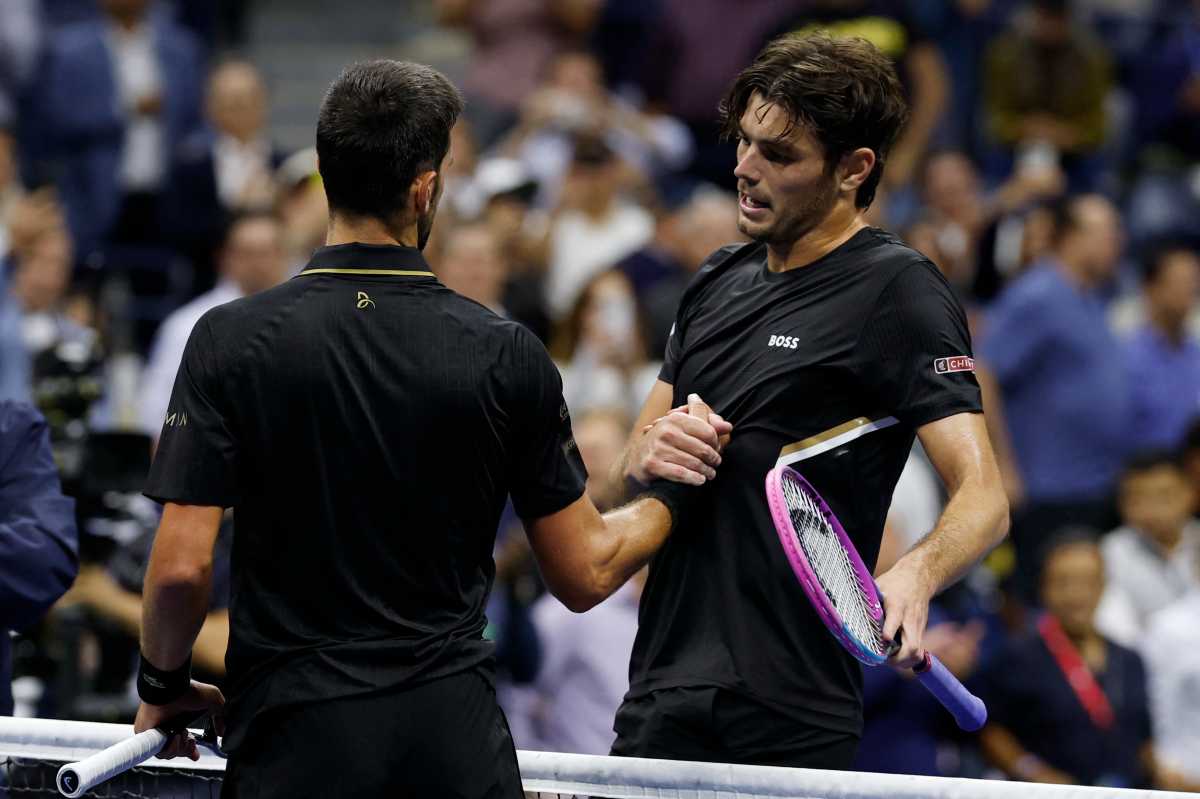 American Taylor Fritz bounced by Novak Djokovic in US Open quarterfinals 1 Taylor Fritz Novak Djokovic US Open quarterfinals
